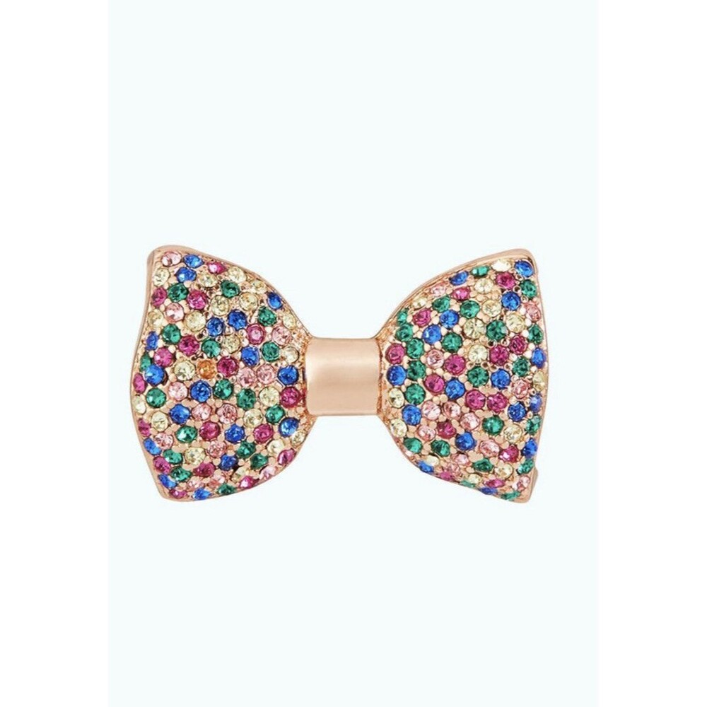 Keep Collective Holidays Multi Pave Bow Rose Gold New